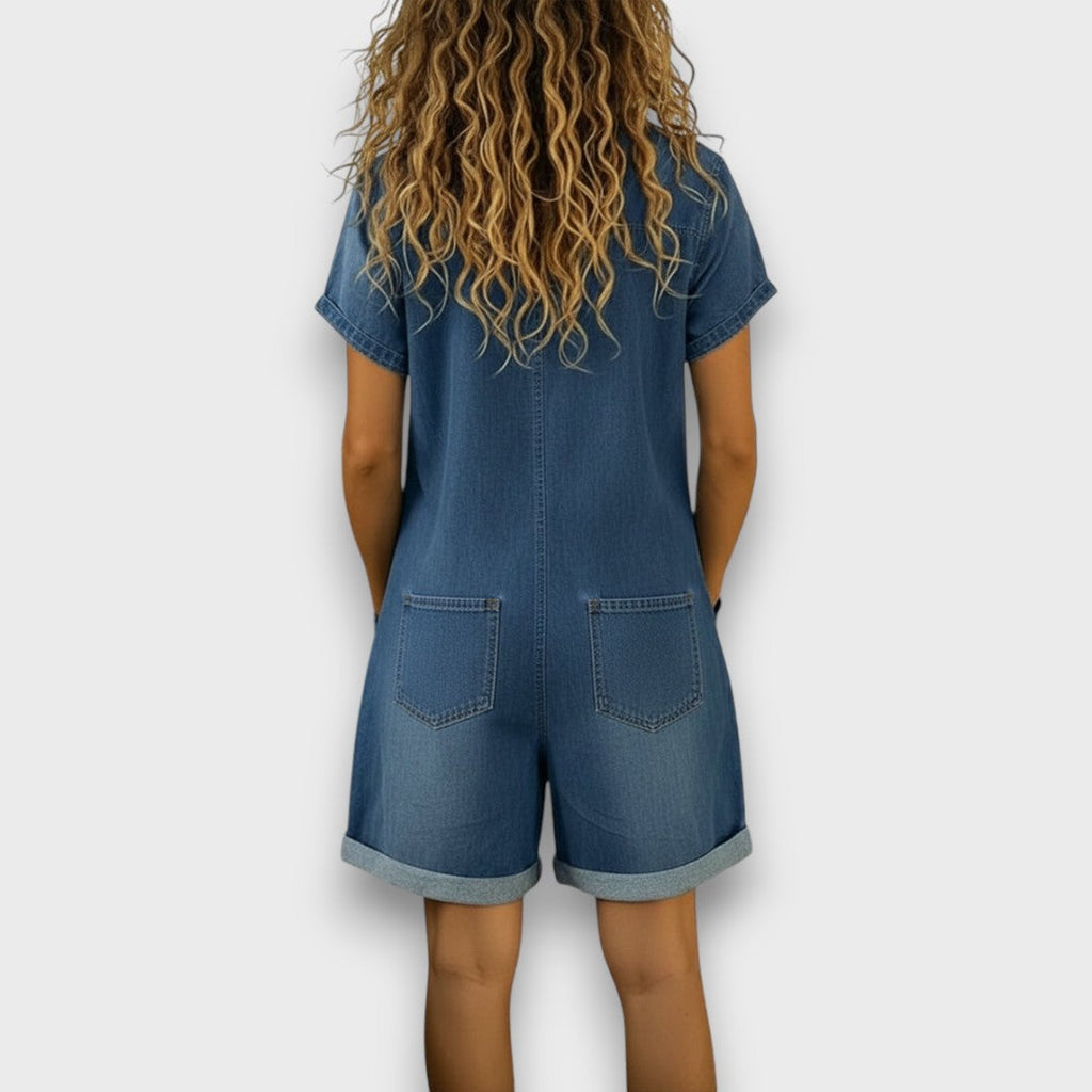 Saylor | Vintage short Cotton Denim | Look Overalls