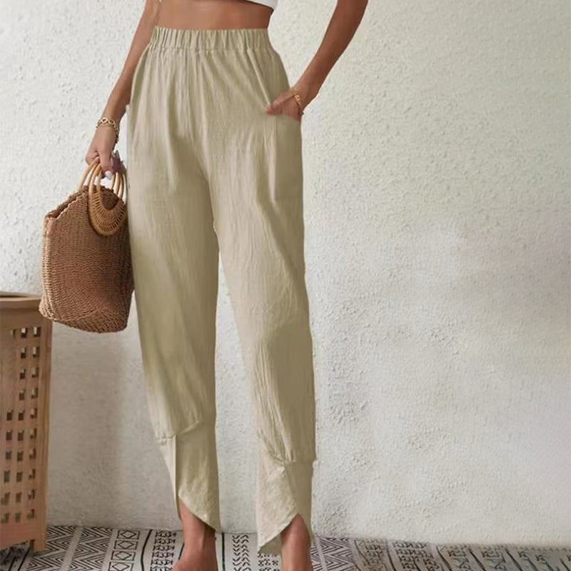 Essari | Frayed Hem Pants