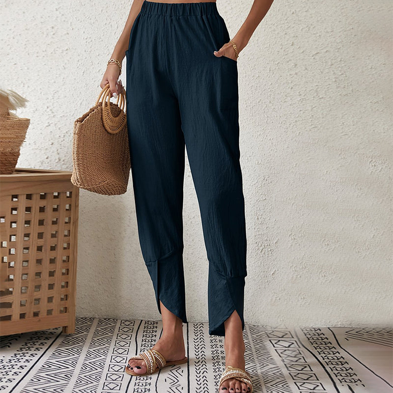 Essari | Frayed Hem Pants