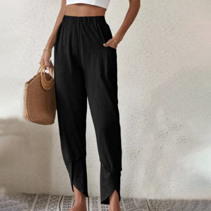 Essari | Frayed Hem Pants